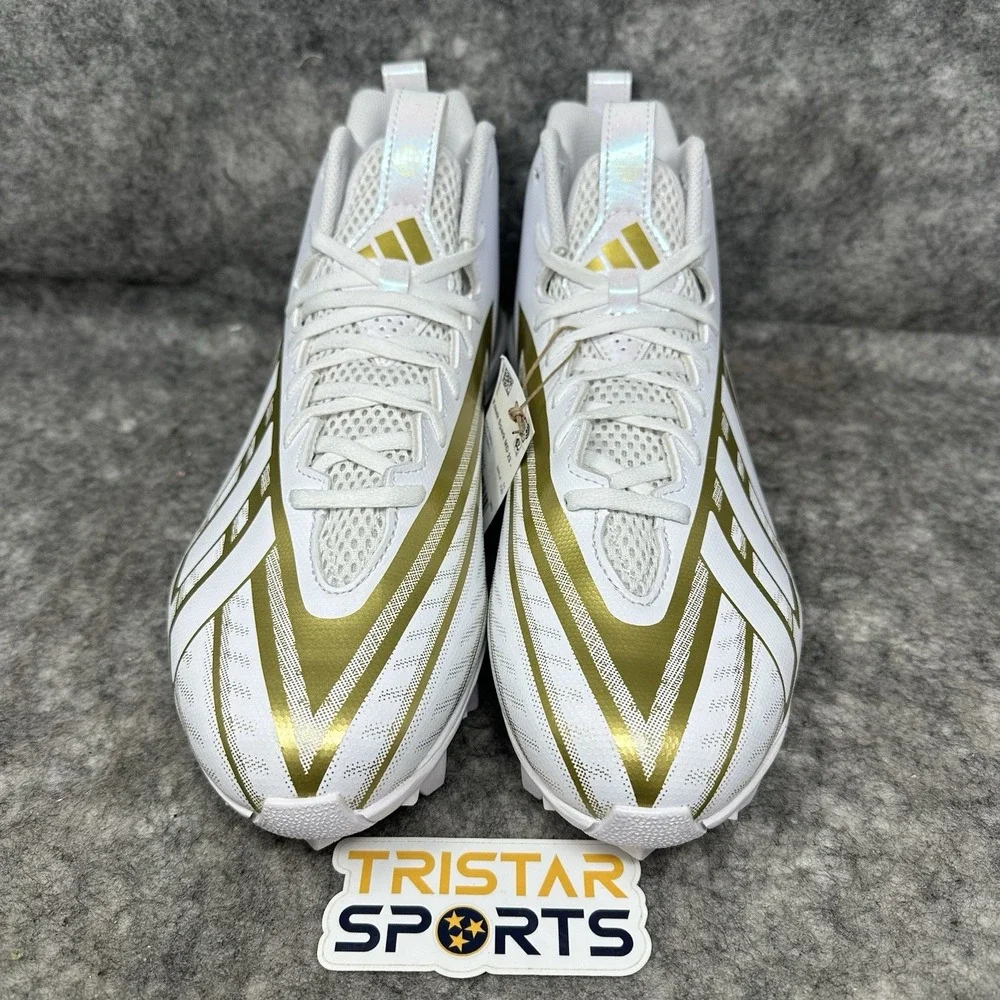 Adidas Freak Spark Mid Football Cleats Mens Size 11.5 White Gold HP7711